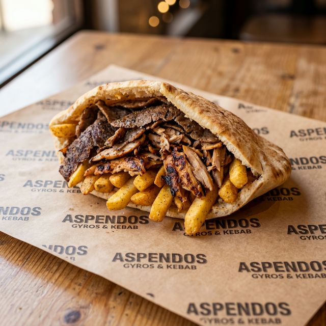 Mix Meat & Chips in Pitta