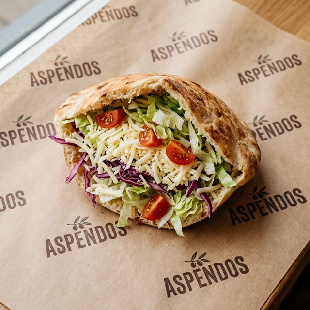 Cheese & Salad In Pitta Bread