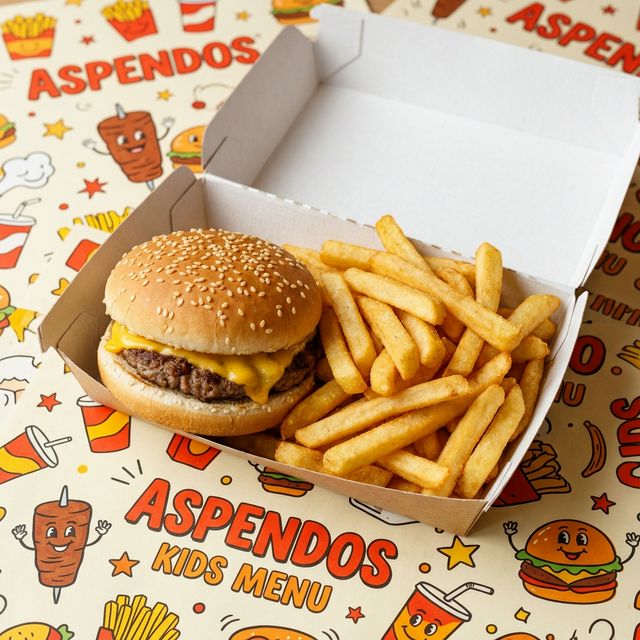 Kids Cheese Burger & Chips