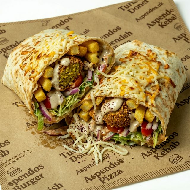 Falafel Messy Wrap