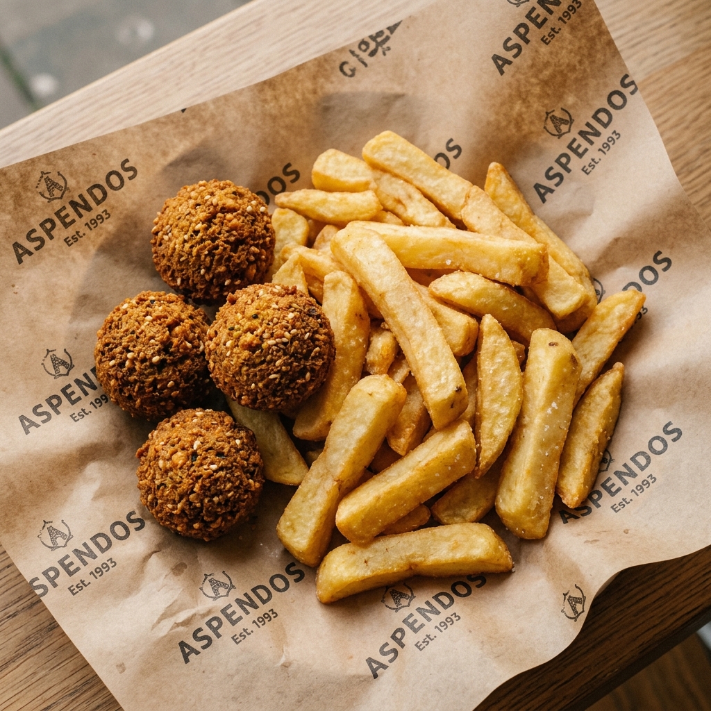 Falafel With Chips (3pcs)