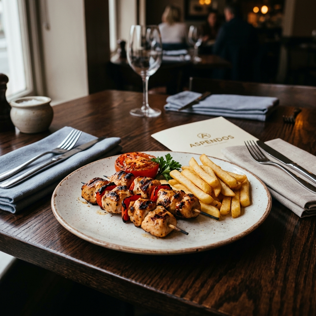 CHICKEN SHISH & CHIPS