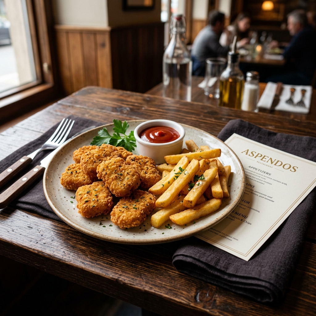 CHICKEN NUGGETS & CHIPS