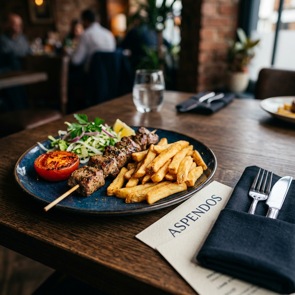 LAMB SHISH & CHIPS